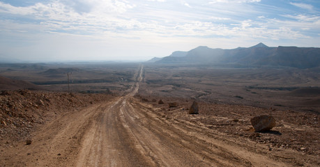 Travel in Negev desert, Israel