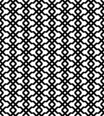 Black and white geometric seamless pattern modern stylish.