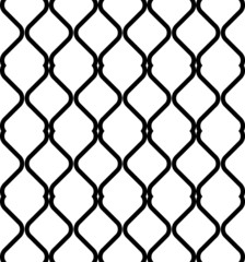Fototapeta premium Black and white geometric seamless pattern modern stylish.