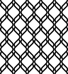 Black and white geometric seamless pattern modern stylish.