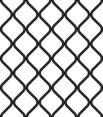Naklejka premium Black and white geometric seamless pattern modern stylish.