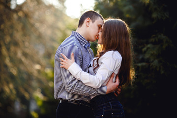 beautiful young couple