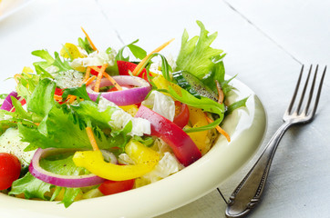 Healthy vegetable fresh organic salad