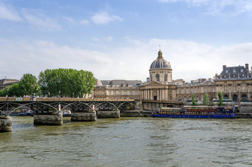 Institut de France and the Pont des Arts or Passerelle des Arts