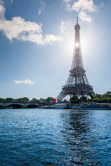 Fototapeta premium Paris - Eiffel Tower in the sun