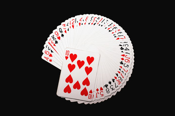 playing card circle fan