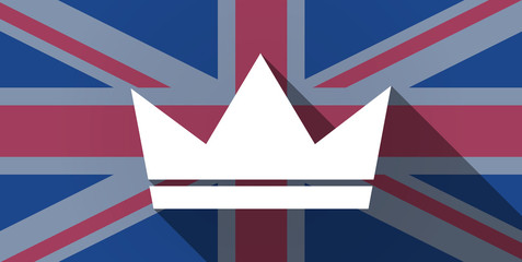 United Kingdom flag icon with a crown