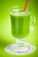 Healthy green juice smoothie
