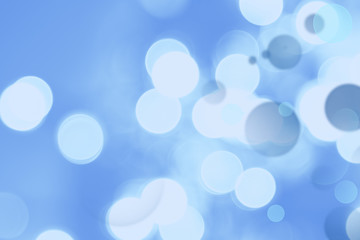 Abstract blue blurred circles background