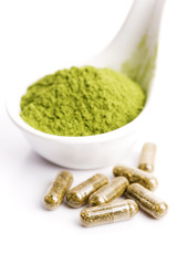 Young barley grass. Detox superfood.