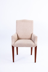 brown chair on white background