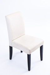 White chair on white background