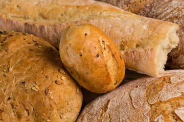 Close-up of traditional bread