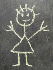 sketch on the blackboard