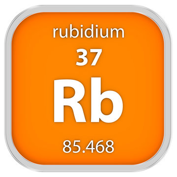 Rubidium Material Sign