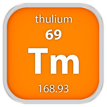 Thulium Material Sign