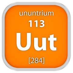 Ununtrium material sign