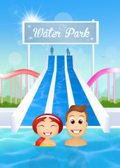people in water park