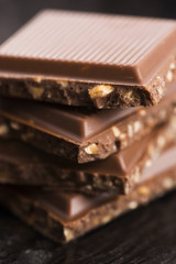 Chocolate with hazelnuts