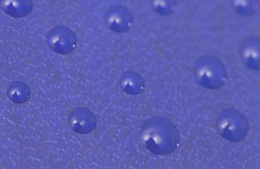 drops on a blue background