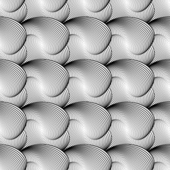 Design seamless monochrome waving pattern
