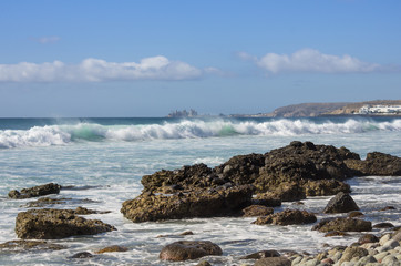 The coast of Atlantic ocean