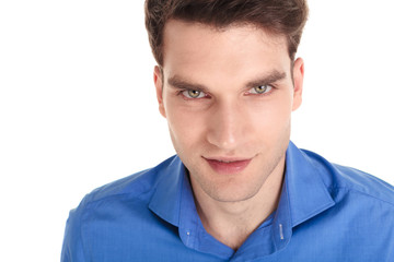 Fototapeta premium Close up of a handsome young man smiling