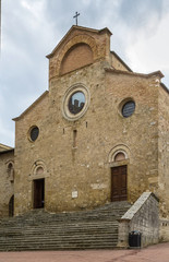 Fototapeta na wymiar Collegiate Church of San Gimignano, Italy
