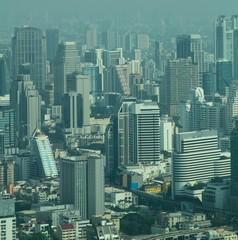 Obraz premium Top view city