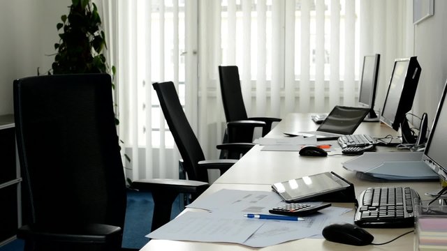 empty office - computers and other equipment