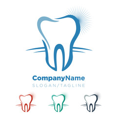 Dentist Dental Tooth vector logo icon