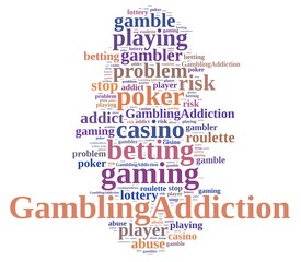 Fototapeta premium Gambling addiction.