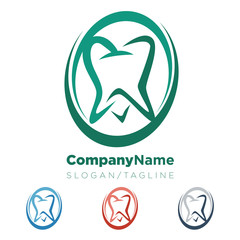 Dentist Dental Tooth vector logo icon