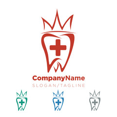 Fototapeta na wymiar Dentist Dental Tooth vector logo icon