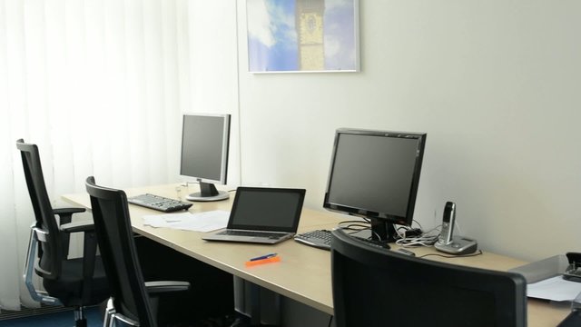 empty office - computers and other equipment