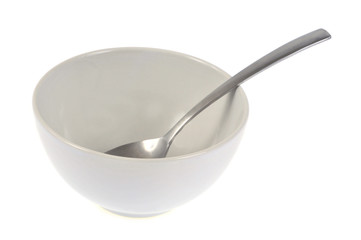 Le bol blanc et la cuillère