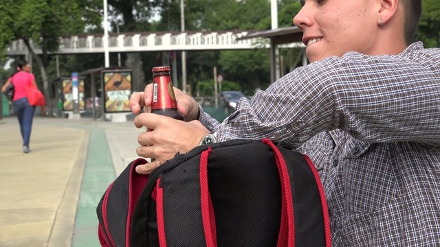 Student Drinking Beer, Alcohol