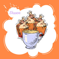 Cupcakes. Poster