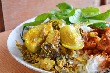 fish curry with eggplant