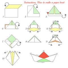 Paper Ship Instructions