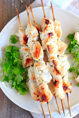 Chicken fillet barbecue with yogurt and garlic