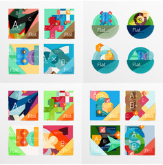 Modern geometric design temlates, universal diagram, banner