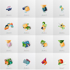 Modern geometric design temlates, universal diagram, banner