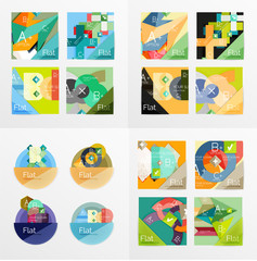 Fototapeta premium Modern geometric design temlates, universal diagram, banner