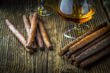 quality cigars and cognac