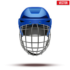 Classic blue Goalkeeper Ice Hockey Helmet 