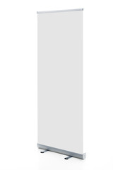 Leerer Roll Up Banner Freigestellt