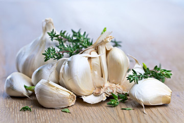 garlic and  thyme