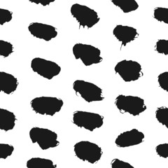 Hand Drawn Brush Strokes Seamless Pattern