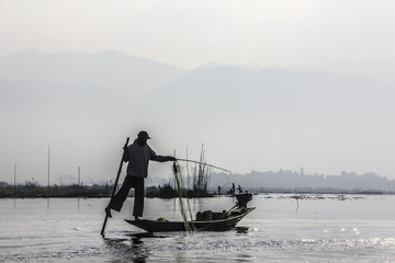 fisherman at Inle lake